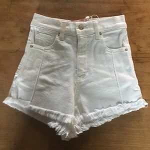 Brand new Revice white jean shorts.